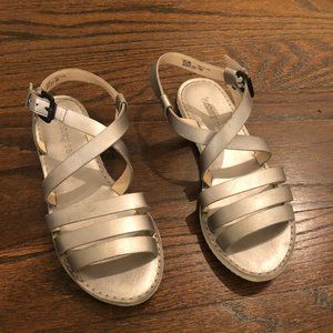 Luxury Rebel Silver Flat Sandals size 39